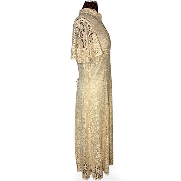 Dawn Joy Cream Lace Corset Dress 2-Piece Size XL/1X Victorian Witchy Fairycore - Picture 5 of 16
